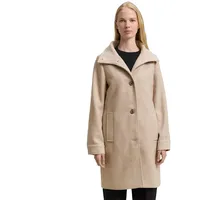 Tom Tailor Damen Wollmantel mit Stehkragen - M