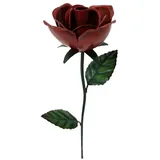 Dehner Metall-Dekostab Rose, rot
