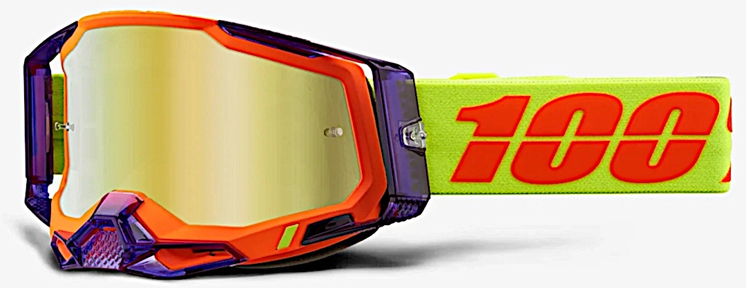 100% Racecraft II Panam Motocross-Brille, gelb-orange