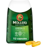 Mollers 112 Omega-3 Kapseln | Fischöl | Skandinavische Omega 3, EPA DHA Vitamin