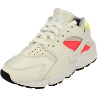 Nike Damen Air Huarache Running Trainers DH4439 Sneakers Schuhe (UK 4 US 6.5 EU 37.5, White Volt Bright Crimson 106) - 37.5 EU