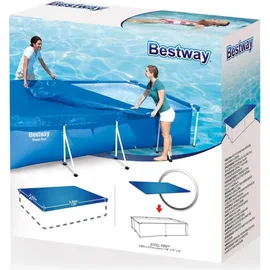 BESTWAY Flowclear Abdeckplane für Frame Pool 300 x 201 cm 58106