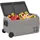 vidaXL Kühlbox mit Rollen und Griff Schwarz & Grau 36 L PP & PE
