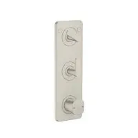 Hansgrohe Axor Citterio C Thermostat Modul 380/120, 49700800 Unterputz, 2 Verbraucher, Edelstahl