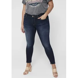 ONLY CARMAKOMA Only Carwilly Reg Sk Ank Raw Rea4342noos (15212253) Dark Blue Denim,