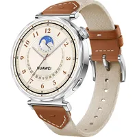 Huawei Watch GT 5 41 mm Silber Textilarmband Hellbraun