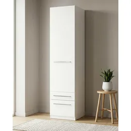 Priess Wäscheschrank Barcelona 48 x 193 x 36 cm Weiß