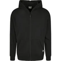 URBAN CLASSICS Organic Full Zip Kapuzenpullover Black M