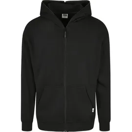 URBAN CLASSICS Organic Full Zip Kapuzenpullover Black M