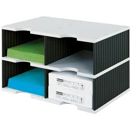 Styro Styrodoc Duo Sortierstation grau/schwarz 4 St.