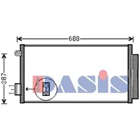 AKS DASIS Kondensator, Klimaanlage