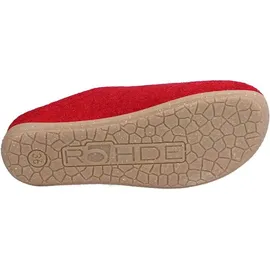 ROHDE Damen Pantoffeln Hausschuhe in Rot - 42