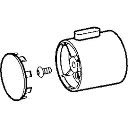 Hansa Temperatur Prisma Wählgriff komplett 59913938 59913938 chr