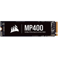 Corsair MP400 2TB M.2 NVMe PCIe x4 Gen3 SSD (Lesegeschwindigkeitenvon bis zu 3.480 MB/s sowie sequenziellen Schreibgeschwindigkeiten bis 3.000 MB/s, Hochdichter 3D QLC NAND) Schwarz