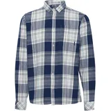 !Solid Langarmhemd Blau XL