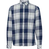 !Solid Langarmhemd Blau XL