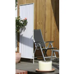 FLORACORD Wind- und Sichtschutz, Polyester/Aluminium, LxH: 70 x 170 cm - silberfarben