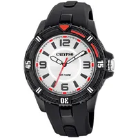 Calypso Herrenuhr Armbanduhr K5759/1 schwarz Watch - Schwarz/Silber