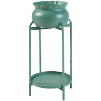 [en.casa] Blumenständer Altena 60 x 27 x 27 cm Grün