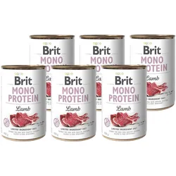 BRIT MONO PROTEIN LAMB 6x400g + Deckel für 400g-Dose GRATIS!