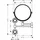 Hansgrohe Rasierspiegel Axor Montreux schw, neigbar, Wandmont., pol. r gol