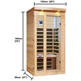 Canadian Spa Chilliwack Infrarotkabine 102 x 97 x 191 cm