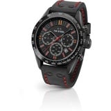 TW Steel Unisex Erwachsene Chronograph Quarz Uhr mit Leder Armband TW987