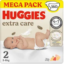 Huggies Extra Care Gr. 2 (3-6 kg) 160 St.
