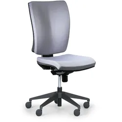 Bürostuhl LEON PLUS, grau, ohne Armlehnen