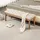 Homcom Sitzbank Polsterbank Creme 120 x 41 x 48 cm
