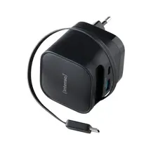 Intenso Compact Fast Charger 65W USB-C/USB-A Black