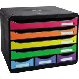 Exacompta Schubladenbox STORE-BOX 30,5 x 38,8 x 29 cm 7-tlg. mehrfarbig