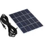 3w 5v Polykristallines Solarpanel Mit Dc-anschluss - Ip65 Wasserdichte Solarzelle Für Gartenbeleuchtung, Camping Und Pumpen (300cm Kabel)