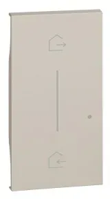 Legrand KM40M2 LivingNow 2-modulige Taste für Master-Switch ”Kommen/Gehen” in der Farbe Sand 1