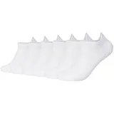 CAMANO Sneakersocken 6er Pack Weiß 43-46