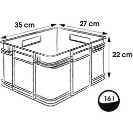 KEEEPER Bruno ECO Aufbewahrungsbox 35 x 27 x 22 cm 1-tlg. blau