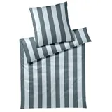 ELEGANTE Night Stripe blau 135 x 200 cm + 80 x 80 cm