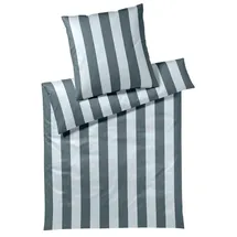 ELEGANTE Night Stripe blau 135 x 200 cm + 80 x 80 cm