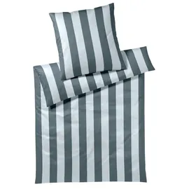 ELEGANTE Night Stripe blau 135 x 200 cm + 80 x 80 cm