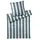 ELEGANTE Night Stripe blau 135 x 200 cm + 80 x 80 cm