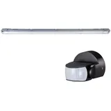 ETC Shop LED Wannenleuchte Bewegungsmelder Feuchtraumleuchte mit Sensor led Garagenlampe Sensor, IP65, 1x led 22W 2000Lm kaltweiß, L 157,6 cm