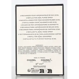 Chanel No. 5 Eau de Toilette Nachfüllung 3 x 20 ml