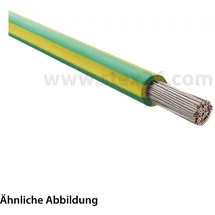 Helukabel SiF 1X6mm2 GNYE (grün/gelb) Einzelader Silikon grün/gelb AD 5,0mm Nennspannung Uo/U 300V/500V - 1 Meter