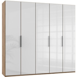 WIMEX Level 250 x 236 x 58 cm Plankeneiche Nachbildung/Weißglas
