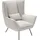 Home Affaire Relaxsessel Kilrea Polyester 90 x 112 x 94 cm Grau mit extra hoher Rückenlehne