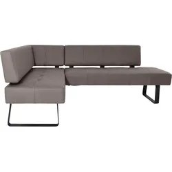 K+W Komfort & Wohnen Eckbank »Spider II«, Sitzsteppung, bequem durch Sandwichbauweise, 2 Stellmaße K+W Komfort & Wohnen canyon 80 + schwarz