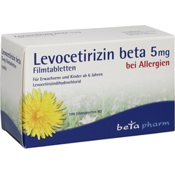 Levocetirizin Beta 5mg Filmtabletten 100 ST