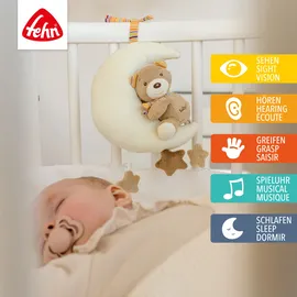 Fehn Rainbow Spieluhr Teddy auf Mond (160185)