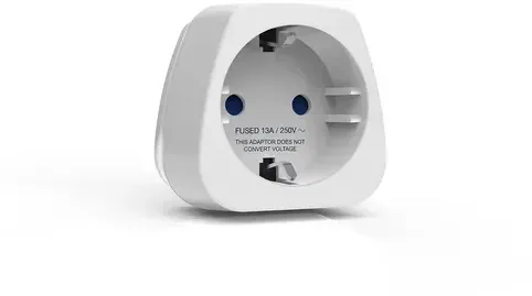 TravelBlue Europa an UK Travel Adaptor - geerdet