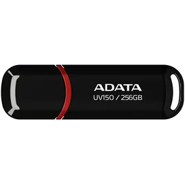 A-Data ADATA UV150 USB Typ-A, 3.2 Gen 1 (3.1 Gen 1), 100 MB/s, Kappe, Schwarz 256GB, USB-A 3.0
